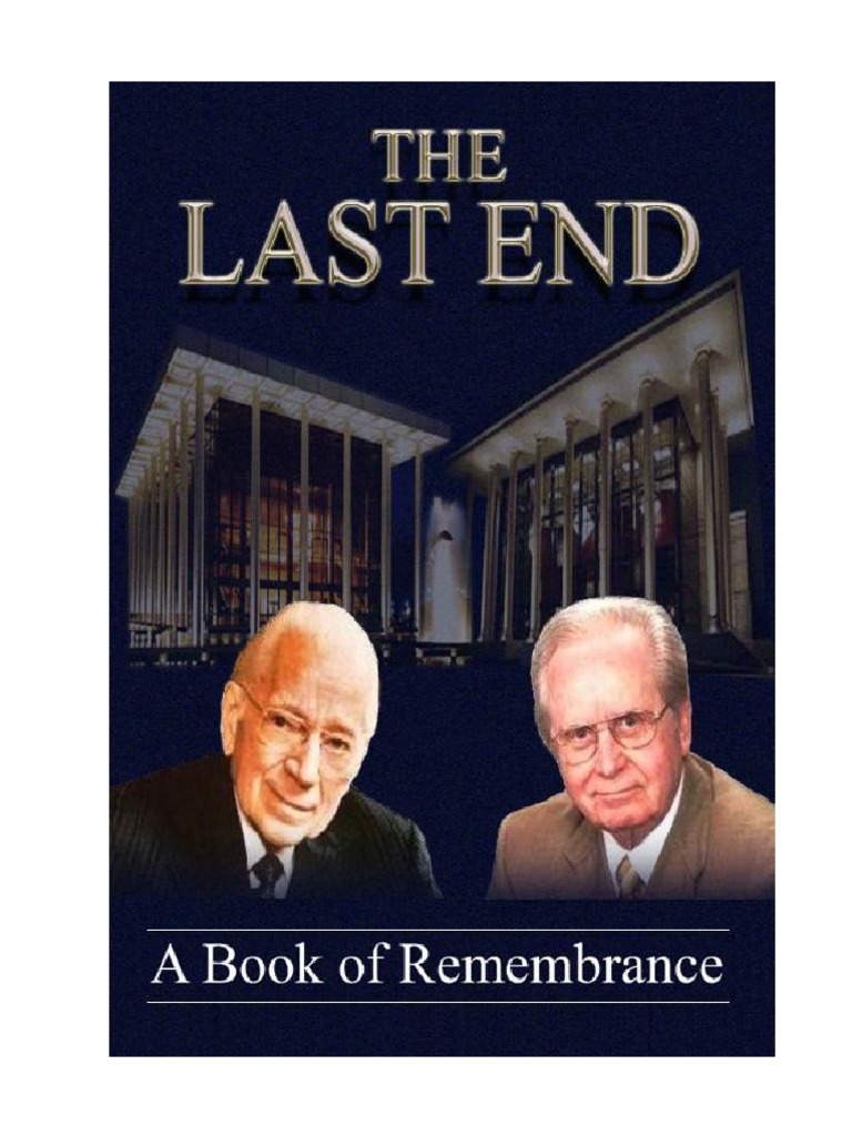 The Last End - A Book of Remembrance | PDF