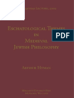 (Aquinas Lecture) Arthur Hyman-Eschatological Themes in Medieval Jewish Philosophy -Marquette Univ Pr (2002)