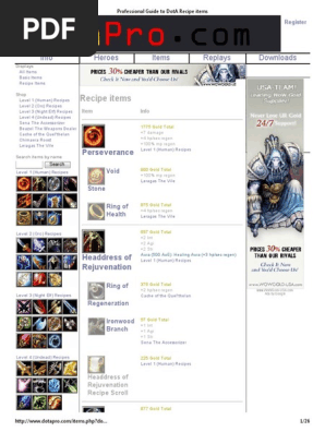Dota Recipe Items Fantasy Leisure
