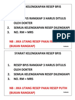 SYARAT KELENGKAPAN  BPJS