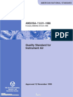 Quality Standard For Instrument Air Formerly ANSI ISA S7 0 01 1996 PDF