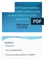 Roles and Responsibilities of Local DRRM Officers And