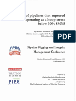 (2013) Study of Pipelines -That Ruptured at Stress Below 30pct SMYS (Pipeline Pigging and Integrity Mg Cf) (1)