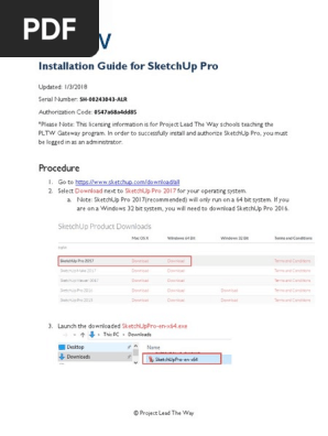 Installationguideforsketchup Sketch Up Computer