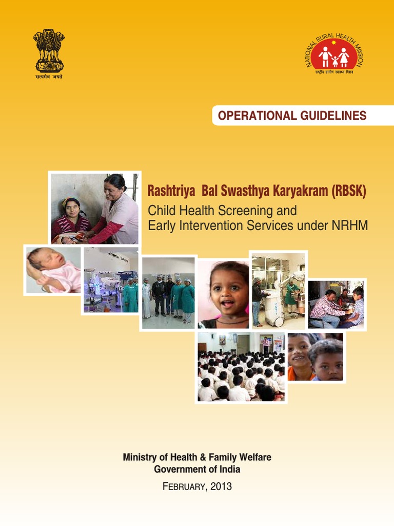RBSK Guidelines PDF | PDF | Congenital Disorder | Medicine