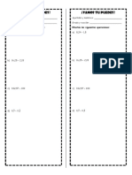 Ejercicios Con Operaciones Con Numeros Decimales