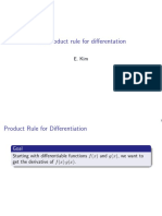 Differentiation Product Rule Slides