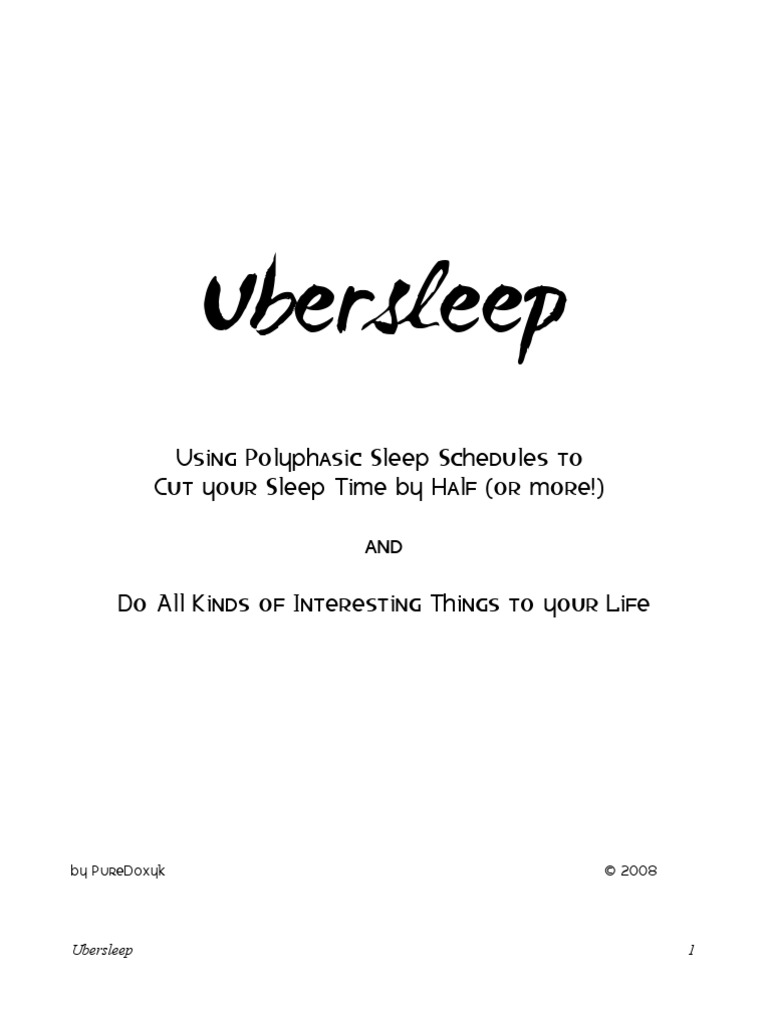 Ubersleep | PDF