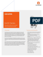 Von Duprin ES-6400 Series Modular Strike Data Sheet 109011