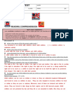 Reading Comprehension Test TermES Answer Key