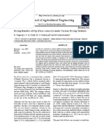 Drying kinetics of fig under various drying methods