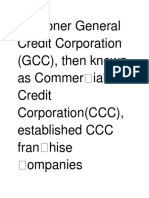 etitioner General Credit Corporation (GCC), Then Known As Commer Ial Credit Corporation (CCC), Established CCC Fran Hise Ompanies