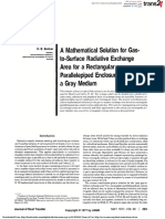 A Mathematical Solution For Gas-To-surface Radiative Exchange Area For A Rectangular Parallelopiped Enclosure Containing A Gray Medium