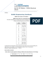 NEMA Code Letters For AC Motors EASA Electrical Engineering Handbook