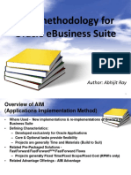 Aim Methodology For Oracle Ebusiness Suite: Author: Abhijit Ray