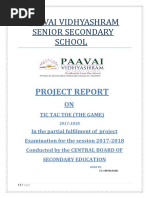 Paavai Vidhyashram Senior Secondary School: Project Report