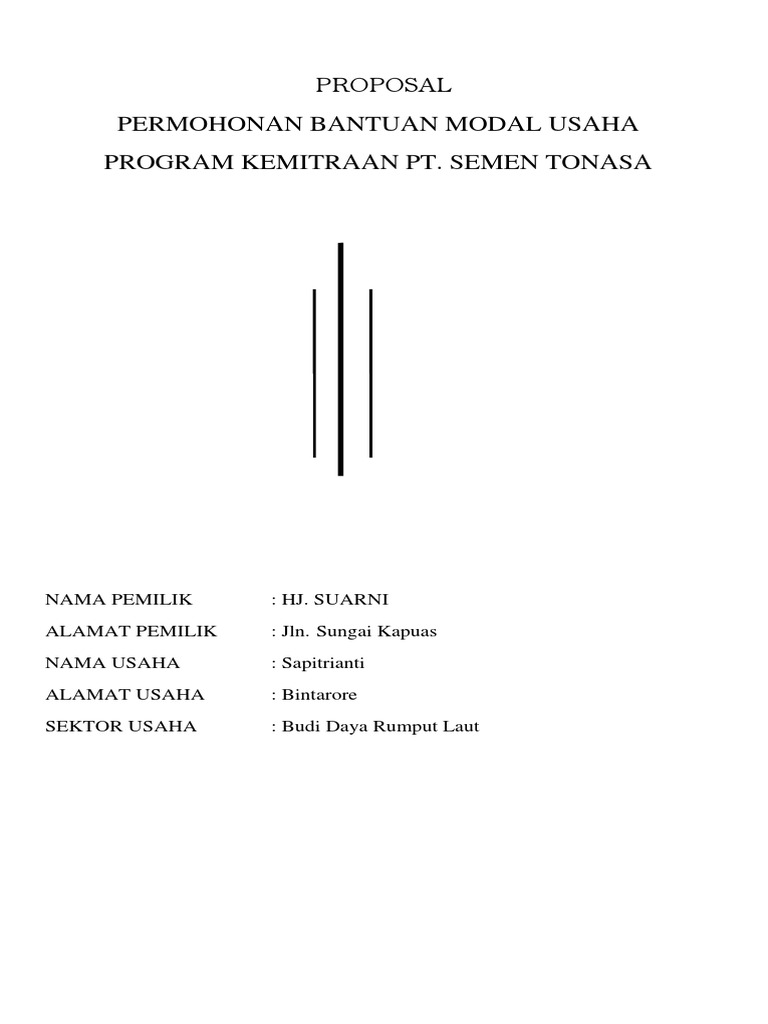 Proposal Kemitraan Usaha Hj. Suarni | PDF