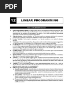 Linear Programming: Key Concept Involved