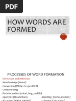 Word Formation Processes