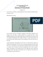 Advanced Strength of Materials Prof. S.K. Maiti Department of Mechanical Engineering Indian Institute of Technology, Bombay Lecture - 40