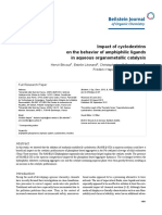 Impact of Cyclodextrins On The Behavior of Amphiphilic Ligands in Aqueous Organometallic Catalysis