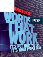 Words That Work - It's Not What - Frank I. Luntz - 1086 PDF