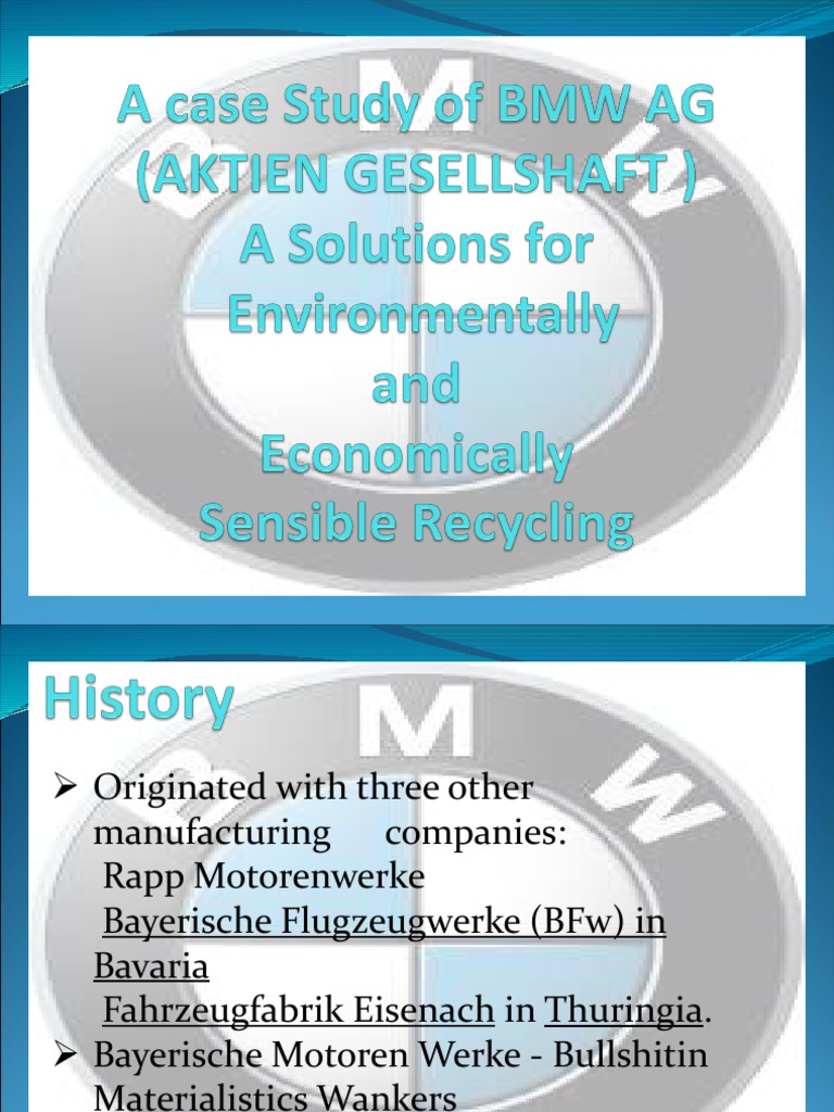 BMW History Environmental Impact | PDF | Bmw | Car