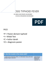Diagnosis Typhoid Fever