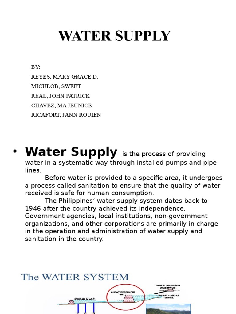 term paper about water supply