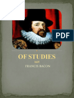 Of Studies: Francis Bacon