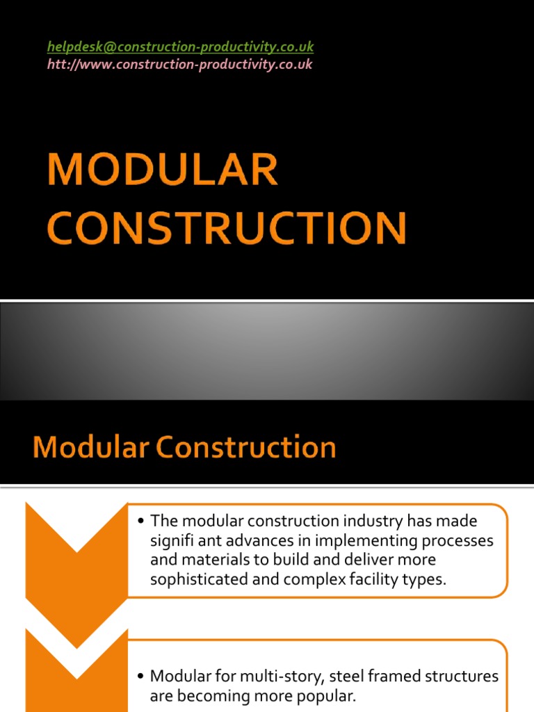 Modular Construction Efficiency Strategies | PDF | Building Information ...