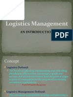 Logistics Management: An Introduction