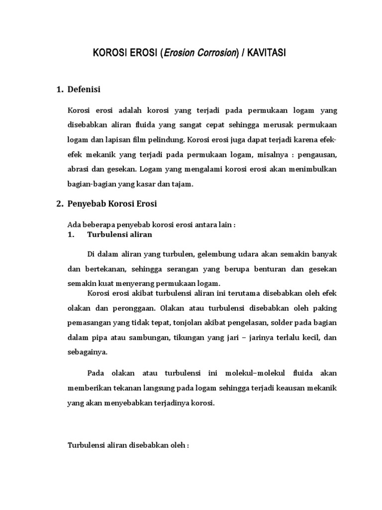 Korosi Erosi | PDF