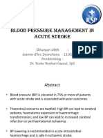 Blood Pressure Management in Acute Stroke