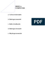 96 Name To Formula - Covalent