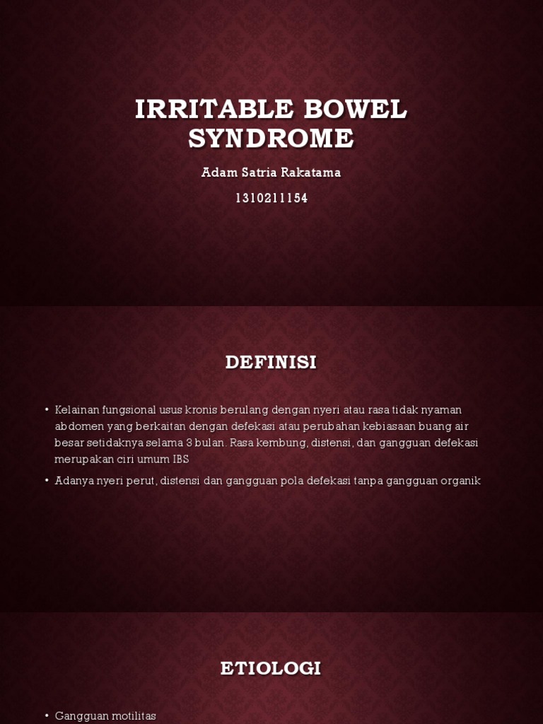 Irritable Bowel Syndrome | PDF