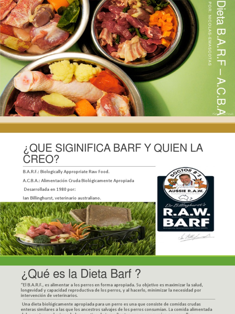 Guía Completa de la Dieta B.A.R.F. | PDF | Comida y bebida | Nutrición