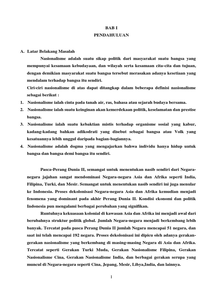 Makalah Tentang Nasionalisme Asia Dan Afrika