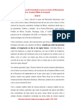 03 09 10 Orientaciones políticas del Comandante en acto con motivo del Bicentenario de la  Academia Militar de Venezuela