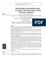 Pérez Et Al. (2013) - Transforming Nationalism Into Social Action With Teachers From Yucatán México PDF