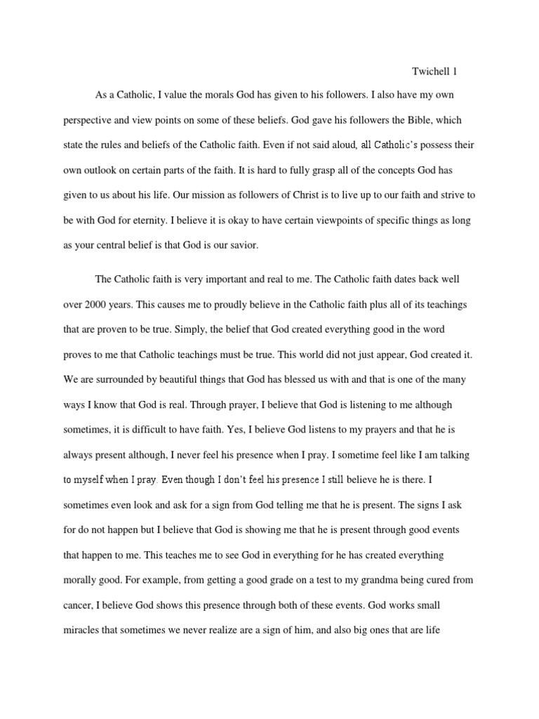 what i believe essay pdf