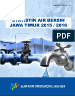 Statistik Air Bersih Jawa Timur 2015 2016