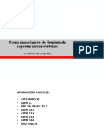 Capacitacion de Limpieza de Cupones CorrosimetricosS