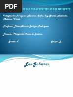 Conocimientos de Las Características Del Universo