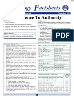 Obedience To Authority: Sychology Actsheets