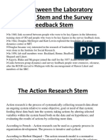 Links Between The Laboratory Training Stem and The Survey Feedback Stem