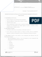 Instructivo Del Llenado Del Resumen Final Del Rendimiento Estudiantil de Educacion Media General PDF