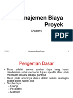 Chapter 6 Manajemen Biaya Proyek