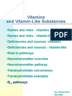 Vitamins and Vitamin-Like Substances: Pathways