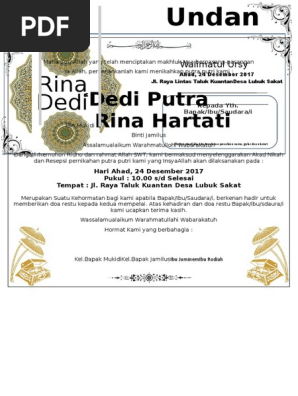 Upload File Contoh Undangan Pernikahan Walimatul Ursy Dengan